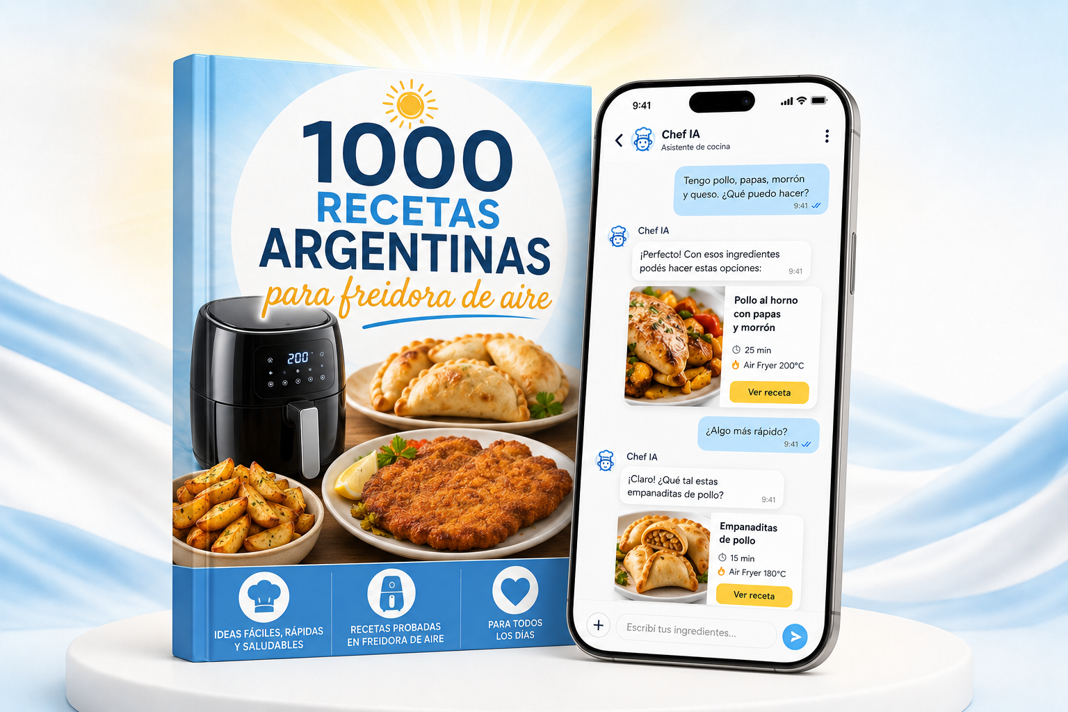1.000 Recetas Argentinas para Freidora de Aire
